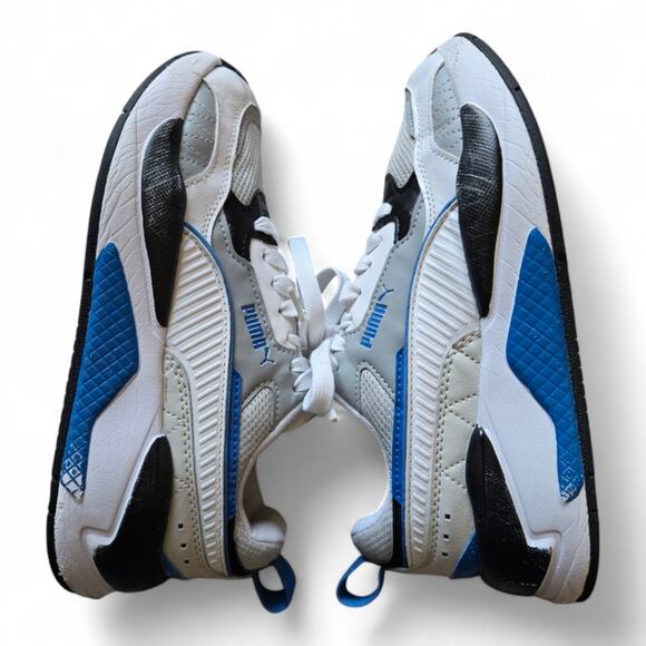 Puma X-Ray 2 Square Sneaker Size 4 Blue White Kids - Picture 3 of 8